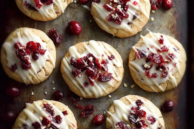 Sweet Cranberry Bliss Cookies