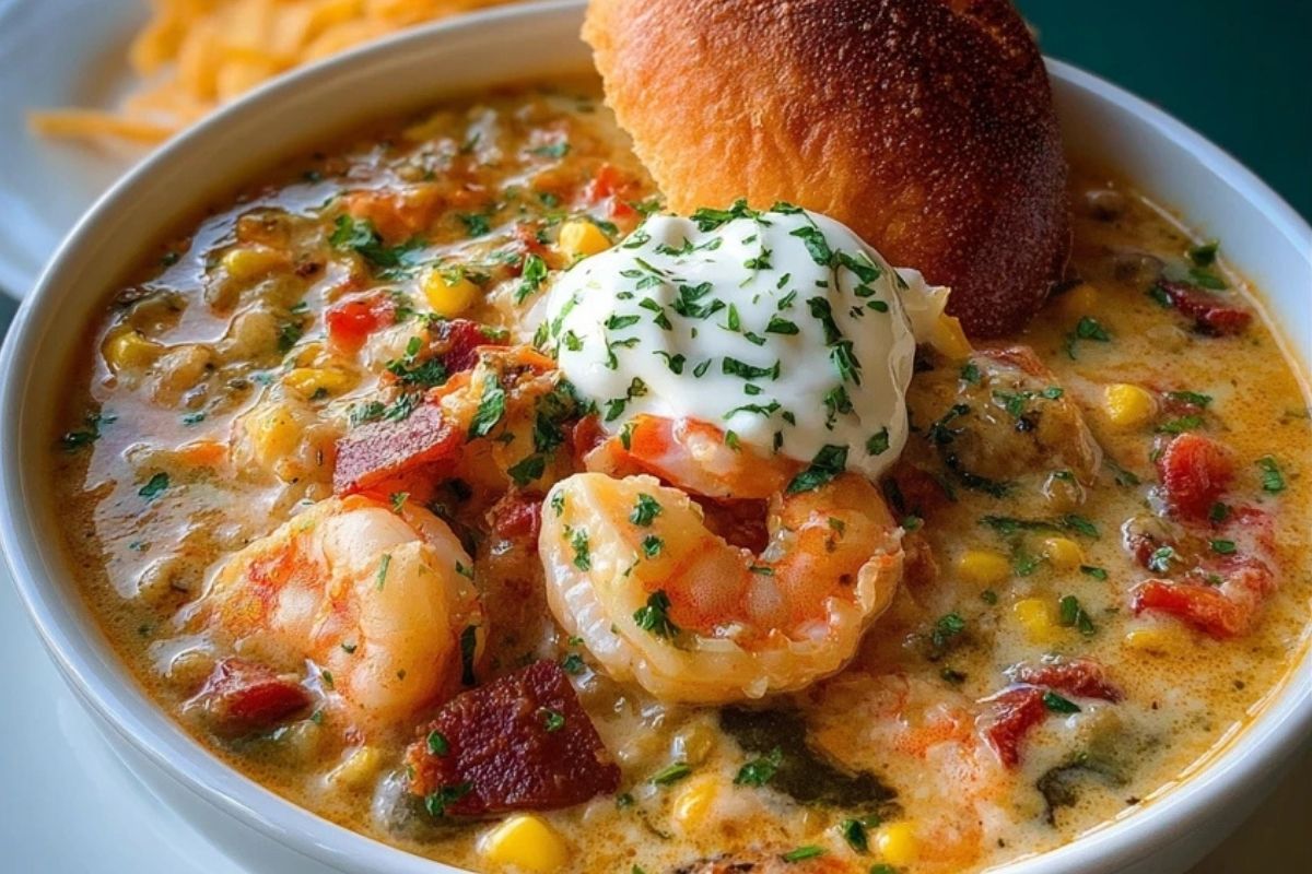 The Best Creamy Seafood and Shrimp Chili