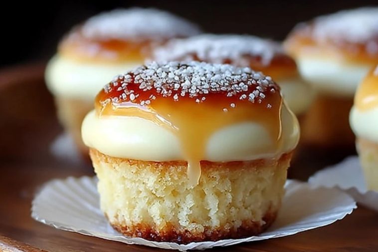 Vanilla Bean Creme Brulee Cheesecake Cupcakes