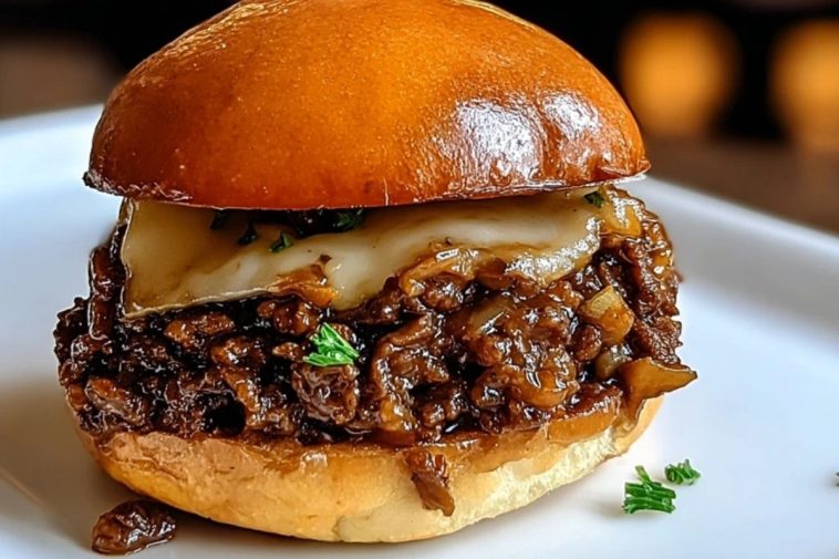 Best French Onion Beef Sloppy Joes