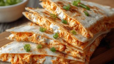 Buffalo Chicken Quesadillas