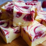 Delightful White Chocolate Raspberry Christmas Fudge