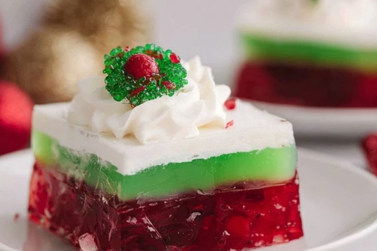 Easy Layered Christmas Jello