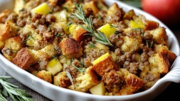 Easy Sausage and Apple Stuffing