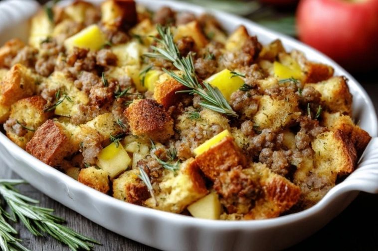 Easy Sausage and Apple Stuffing
