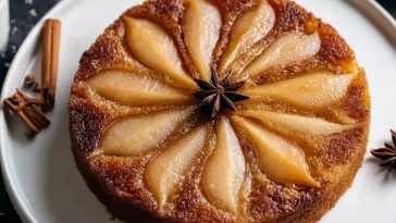 Spiced Pear Upside Down Cake