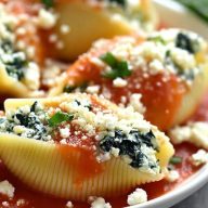 Spinach and Cheese Stuffed Shells