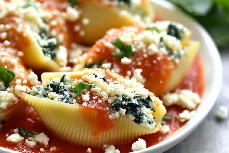 Spinach and Cheese Stuffed Shells