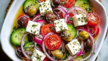 Traditional Greek Horiatiki Salad