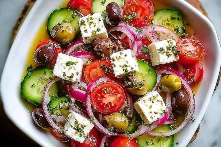 Traditional Greek Horiatiki Salad
