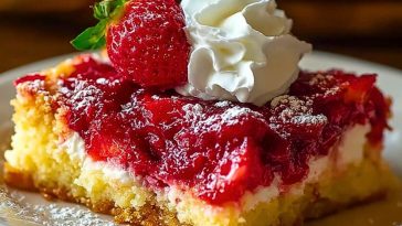 Ultimate Strawberry Cheesecake Dump Cake