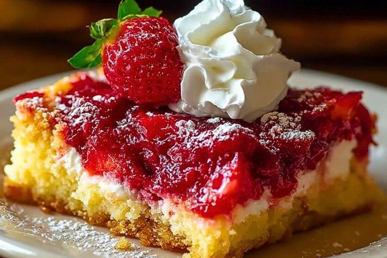 Ultimate Strawberry Cheesecake Dump Cake
