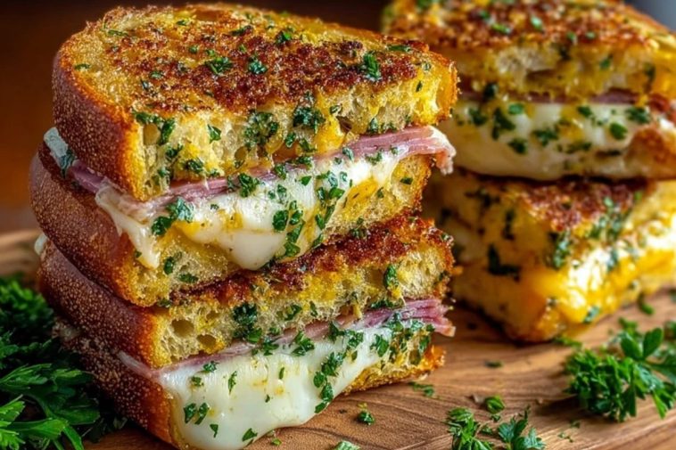 Bold & Buttery Cuban Garlic Bread Sandwiches
