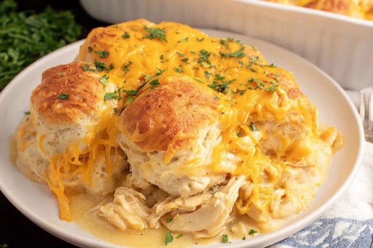 Chicken Bubble Biscuit Casserole