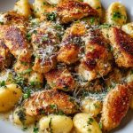 Crispy Garlic Chicken & Gnocchi