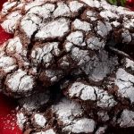 Holiday Chocolate Peppermint Crinkle Cookies