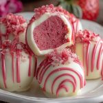 Strawberry Velvet Cheesecake Truffle Bites