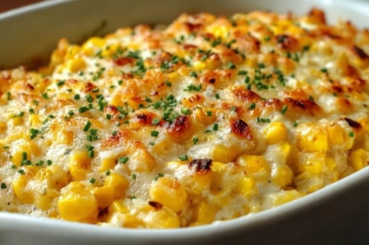White Cheddar Baked Corn