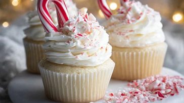 White Chocolate Peppermint Cupcakes