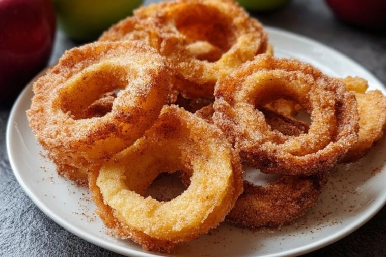 Air Fryer Cinnamon Apple Rings