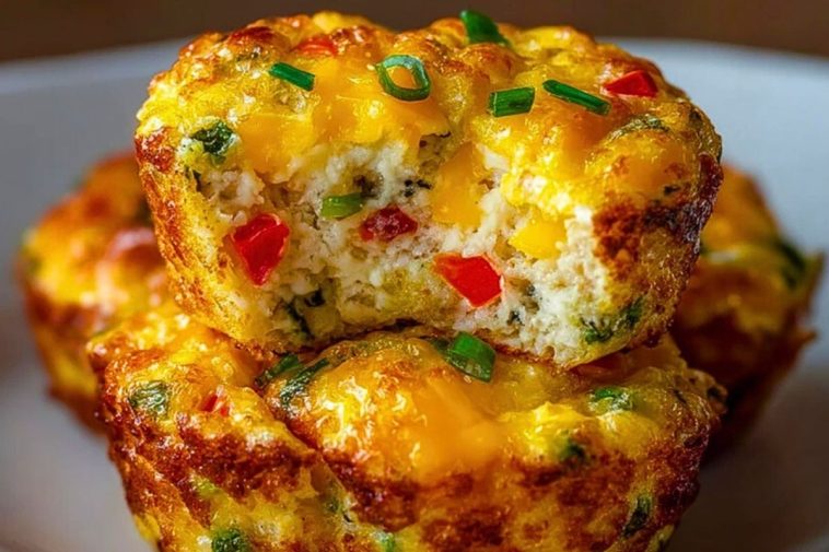 Cheesy Protein Egg Muffins