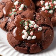 Chewy Hot Cocoa Cookies