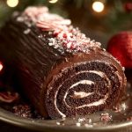 Chocolate Brownies Yule Log