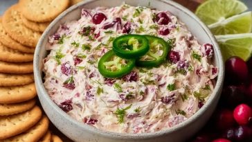 Cranberry Jalapeño Cream Cheese Dip