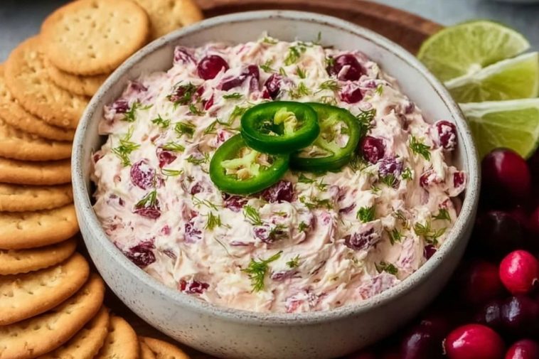 Cranberry Jalapeño Cream Cheese Dip