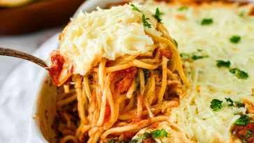 Easy TikTok Alfredo Spaghetti