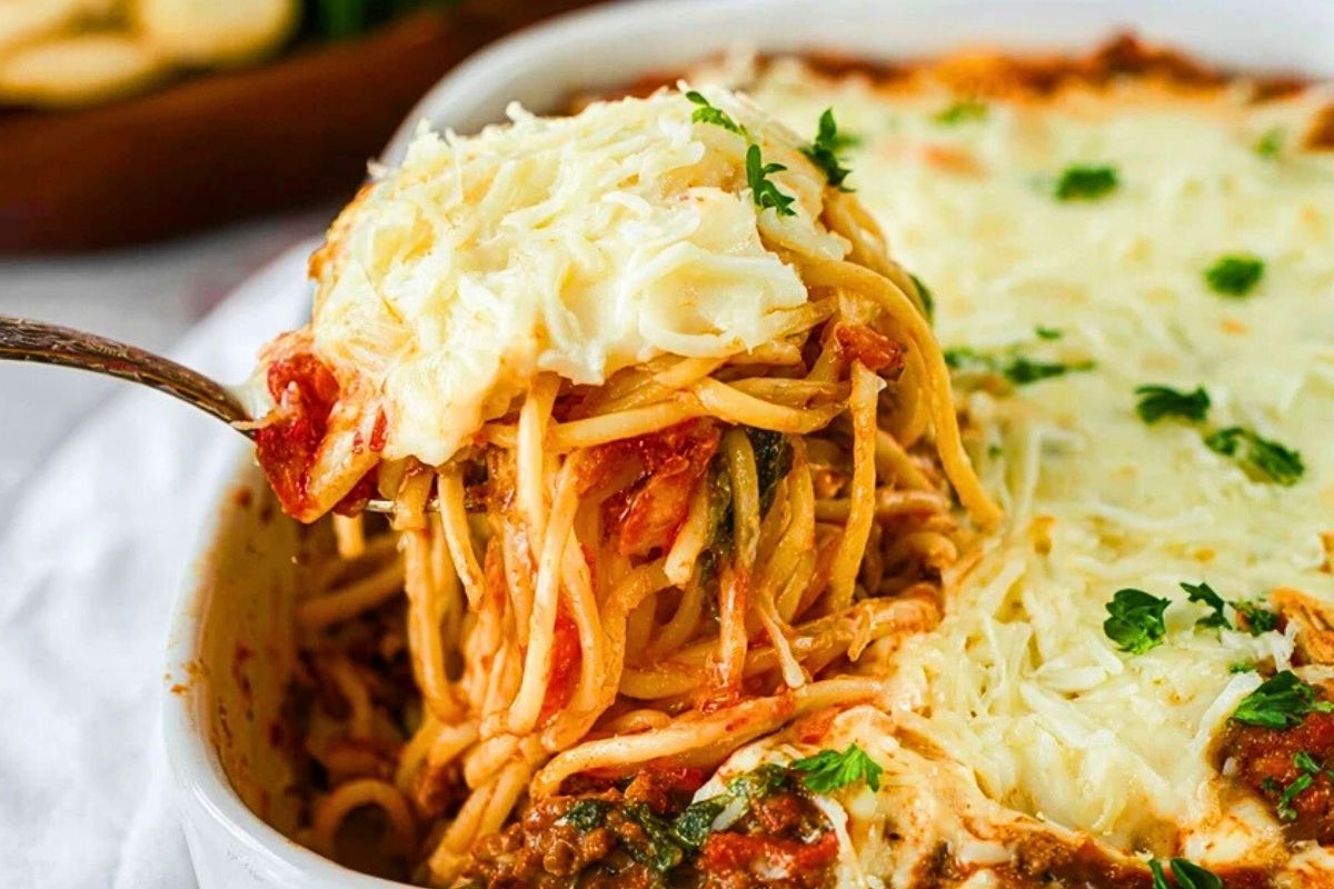 Easy TikTok Alfredo Spaghetti