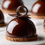 Elegant Chocolate Mascarpone Dome Dessert