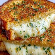 Garlic Bread Grilled Cheese