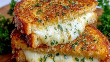 Garlic Bread Grilled Cheese