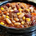 Hearty Slow Cooker Cowboy Beans