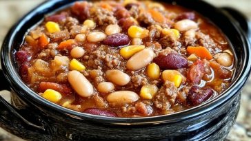 Hearty Slow Cooker Cowboy Beans