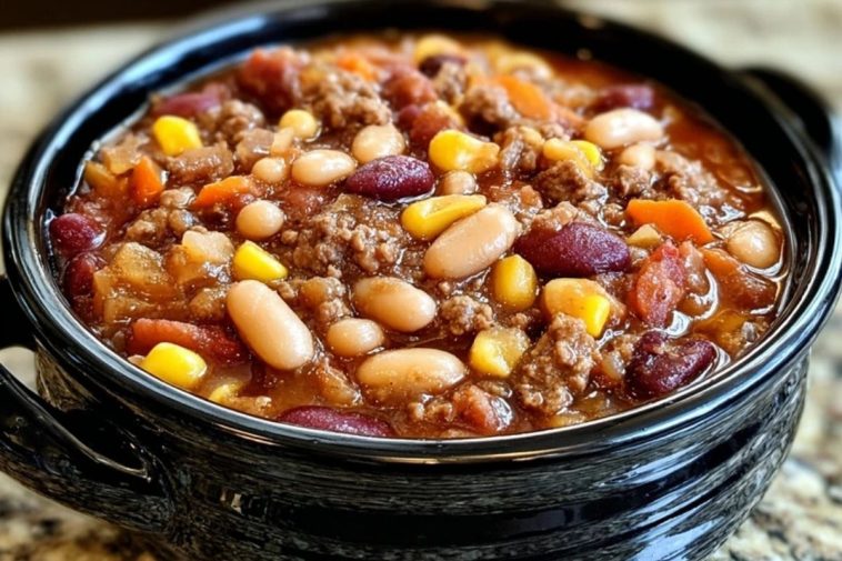 Hearty Slow Cooker Cowboy Beans