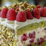 Heavenly Pistachio Raspberry Dream Cake