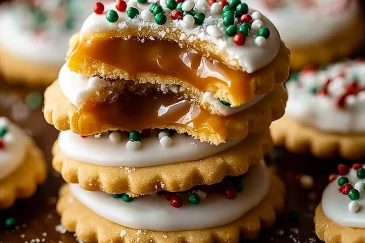 Irresistible Caramel Ritz Cracker Christmas Cookies