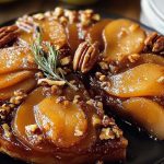 Pear Maple and Pecan Tarte Tatin