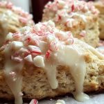 Peppermint White Chocolate Scones