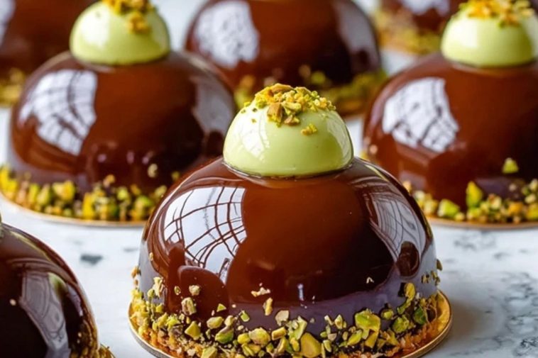 Pistachio Praline Entremet