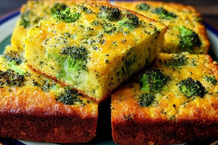 Savory Jiffy Mix Cornbread with a Broccoli Twist