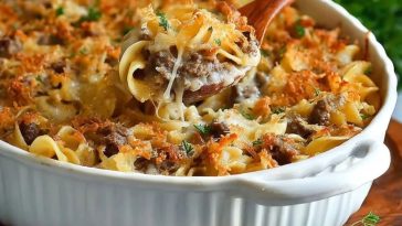 Simple French Onion Beef Casserole