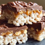 Snickers Rice Crispy Treats