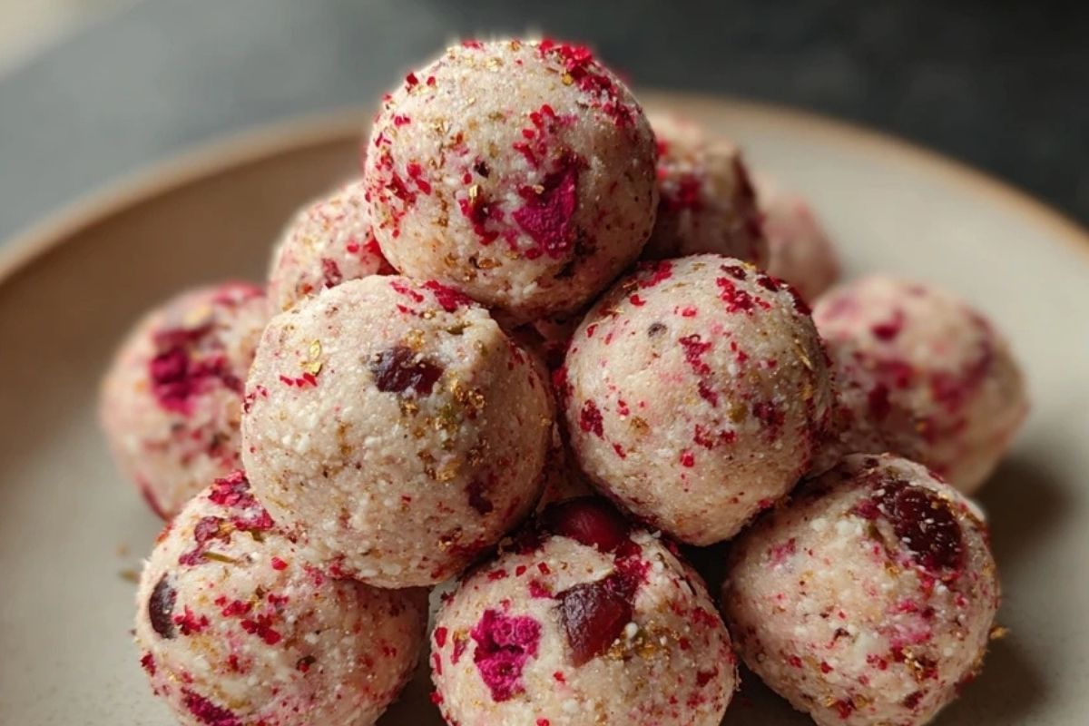 Strawberry Cheesecake Protein Balls