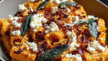 Sweet Potato Goat Cheese Sage Pasta