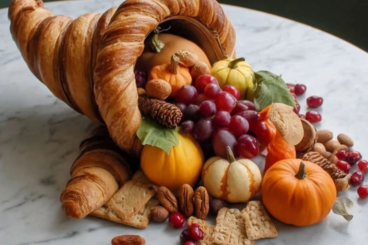 Thanksgiving Cornucopia Centerpiece