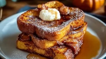 Fall Pumpkin French Toast Breakfast