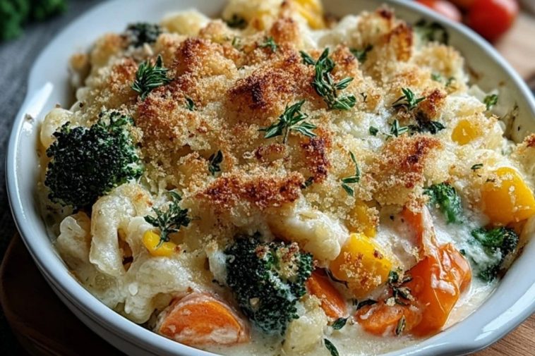 Cozy Creamy Vegetable Casserole